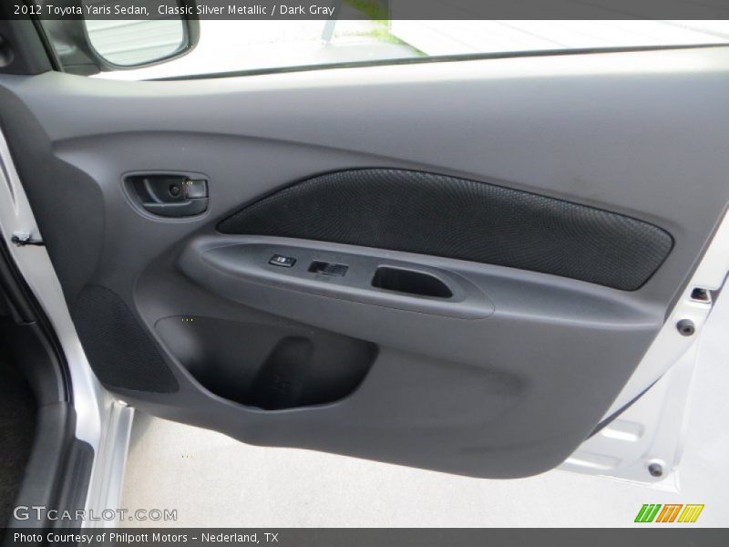 Classic Silver Metallic / Dark Gray 2012 Toyota Yaris Sedan