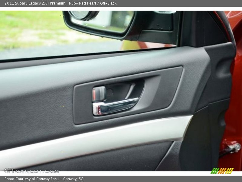 Ruby Red Pearl / Off-Black 2011 Subaru Legacy 2.5i Premium