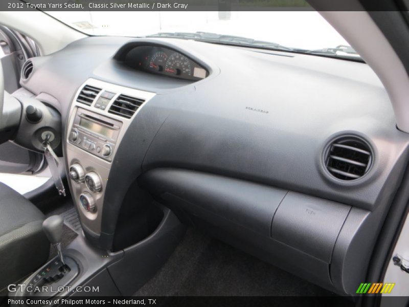 Classic Silver Metallic / Dark Gray 2012 Toyota Yaris Sedan
