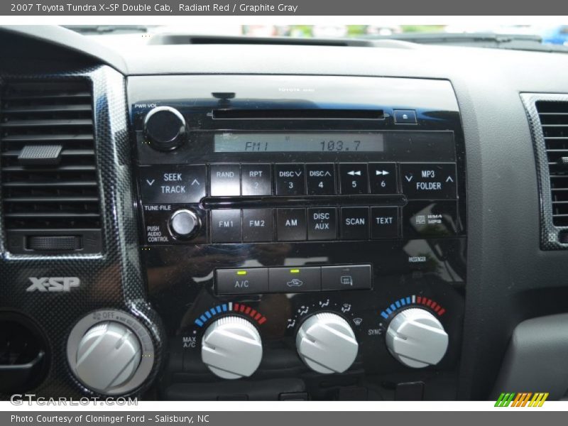 Radiant Red / Graphite Gray 2007 Toyota Tundra X-SP Double Cab