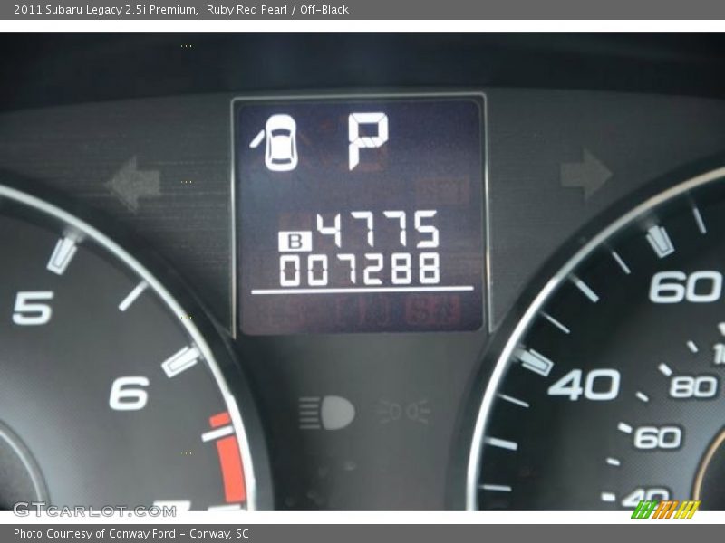 Ruby Red Pearl / Off-Black 2011 Subaru Legacy 2.5i Premium
