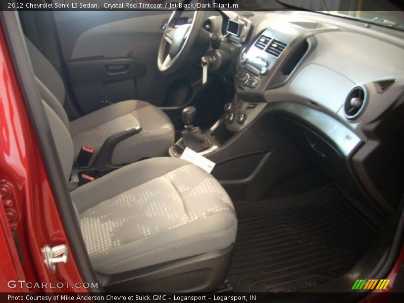 Crystal Red Tintcoat / Jet Black/Dark Titanium 2012 Chevrolet Sonic LS Sedan