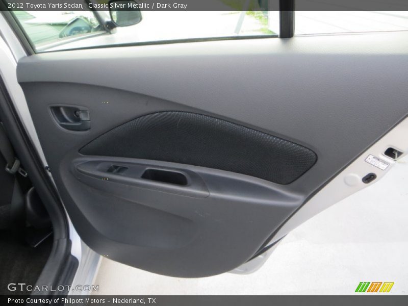 Classic Silver Metallic / Dark Gray 2012 Toyota Yaris Sedan