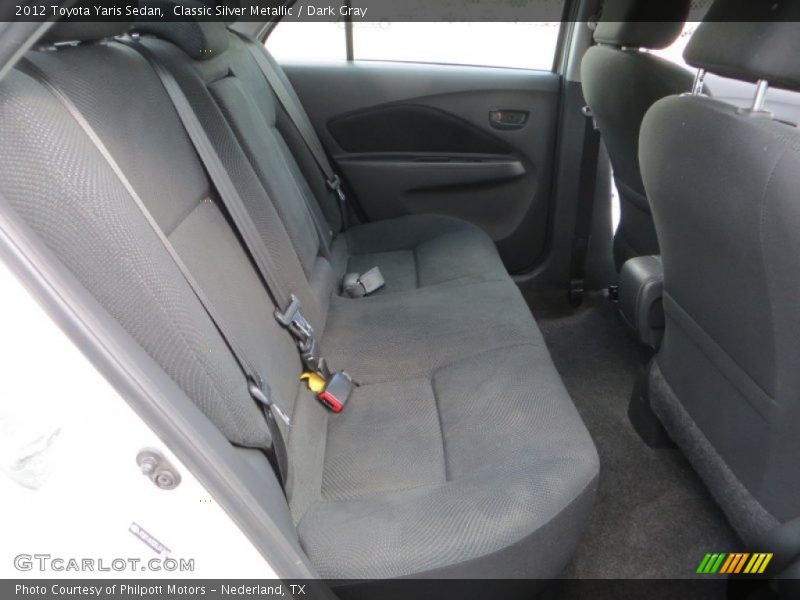 Classic Silver Metallic / Dark Gray 2012 Toyota Yaris Sedan