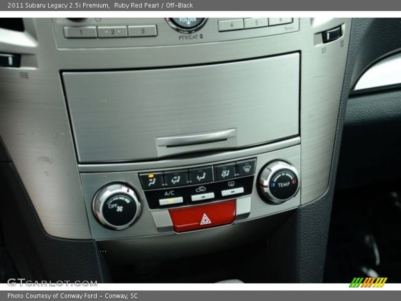 Ruby Red Pearl / Off-Black 2011 Subaru Legacy 2.5i Premium