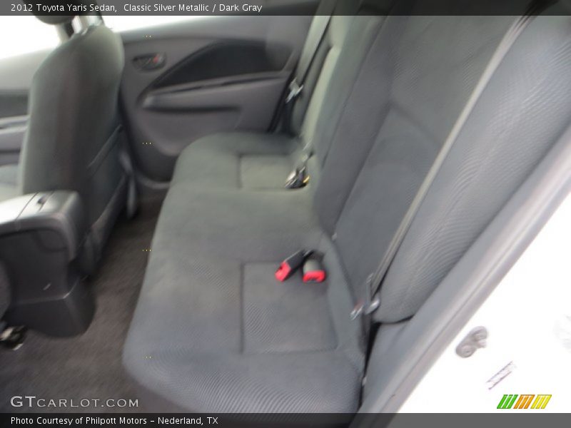 Classic Silver Metallic / Dark Gray 2012 Toyota Yaris Sedan