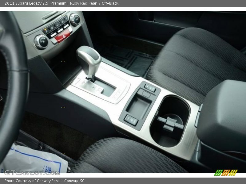 Ruby Red Pearl / Off-Black 2011 Subaru Legacy 2.5i Premium