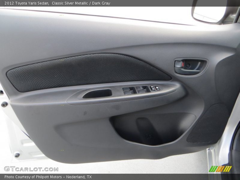 Classic Silver Metallic / Dark Gray 2012 Toyota Yaris Sedan
