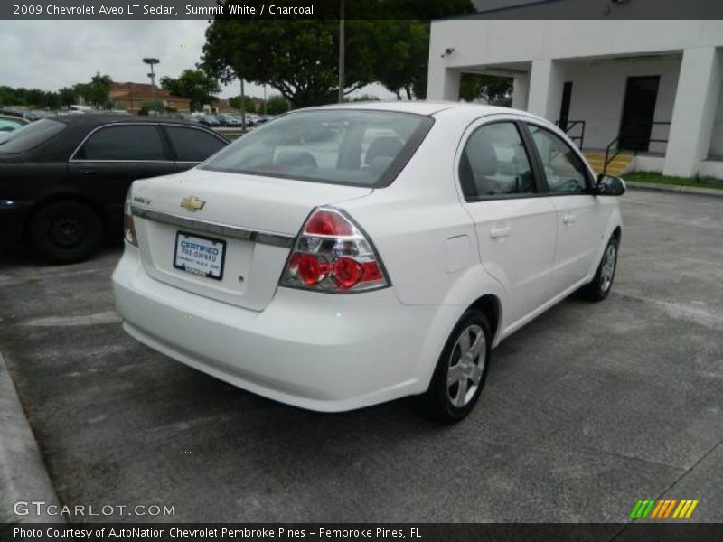Summit White / Charcoal 2009 Chevrolet Aveo LT Sedan