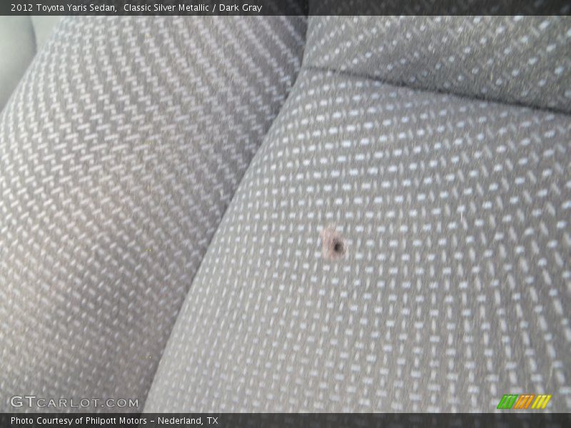 Classic Silver Metallic / Dark Gray 2012 Toyota Yaris Sedan