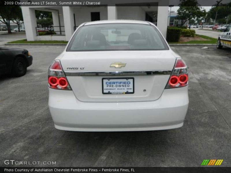 Summit White / Charcoal 2009 Chevrolet Aveo LT Sedan