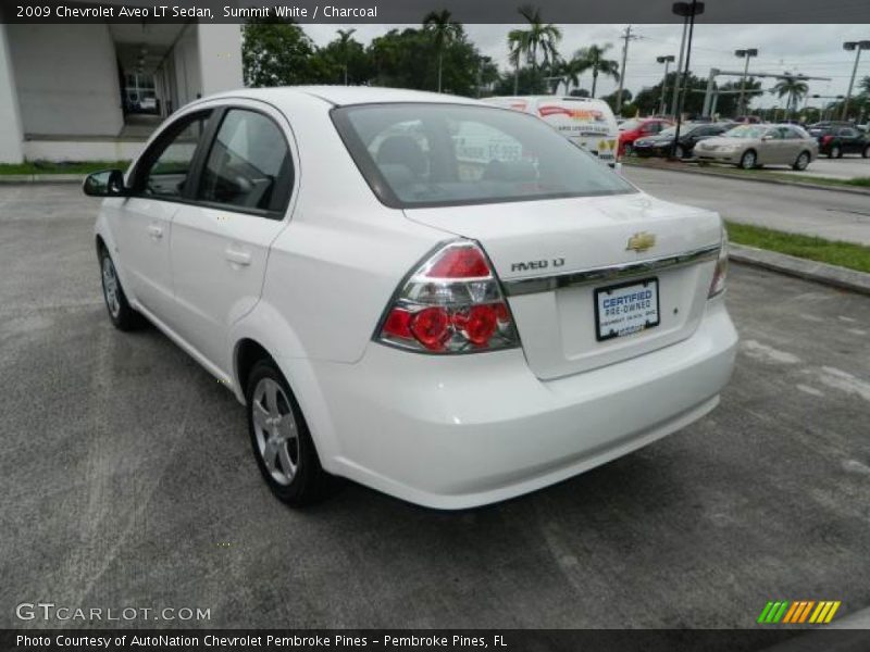 Summit White / Charcoal 2009 Chevrolet Aveo LT Sedan
