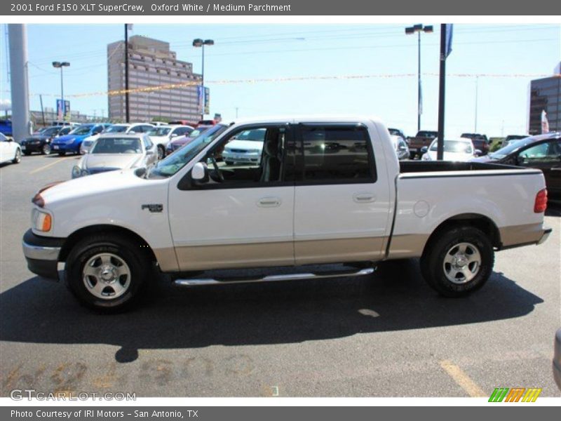 Oxford White / Medium Parchment 2001 Ford F150 XLT SuperCrew