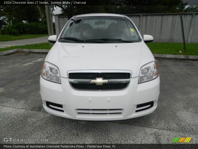 Summit White / Charcoal 2009 Chevrolet Aveo LT Sedan
