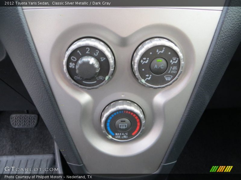 Classic Silver Metallic / Dark Gray 2012 Toyota Yaris Sedan