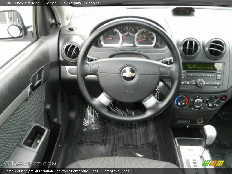 Summit White / Charcoal 2009 Chevrolet Aveo LT Sedan