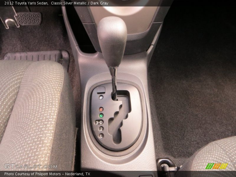 Classic Silver Metallic / Dark Gray 2012 Toyota Yaris Sedan