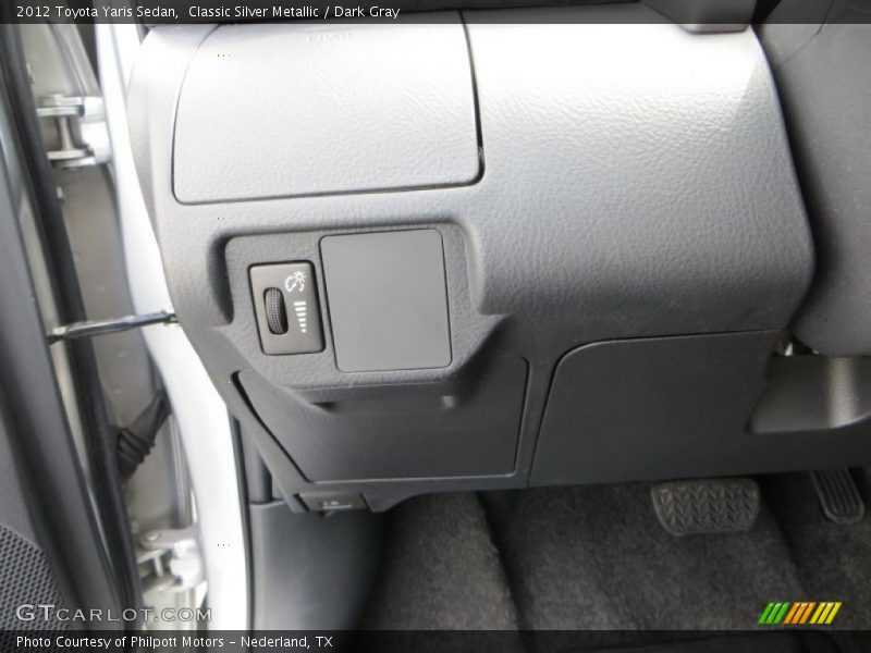 Classic Silver Metallic / Dark Gray 2012 Toyota Yaris Sedan