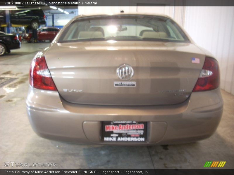 Sandstone Metallic / Neutral 2007 Buick LaCrosse CX