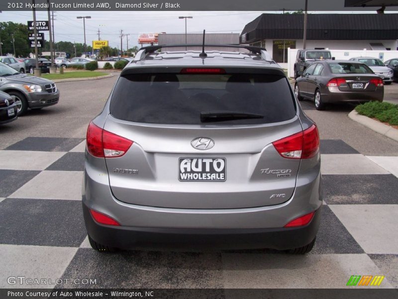 Diamond Silver / Black 2012 Hyundai Tucson Limited AWD