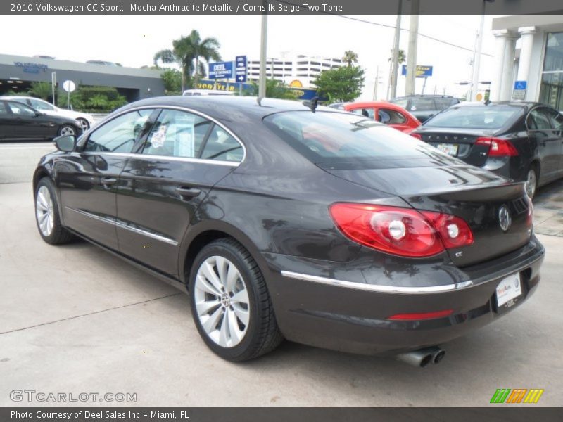Mocha Anthracite Metallic / Cornsilk Beige Two Tone 2010 Volkswagen CC Sport