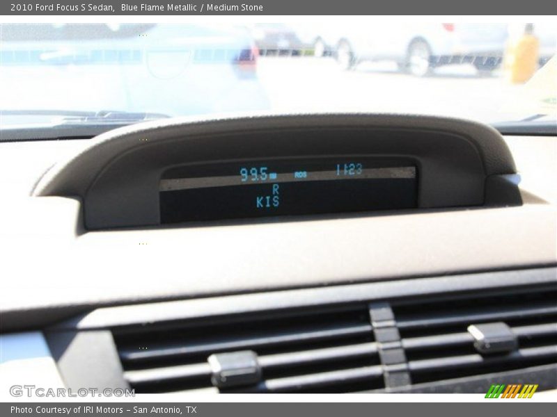 Blue Flame Metallic / Medium Stone 2010 Ford Focus S Sedan