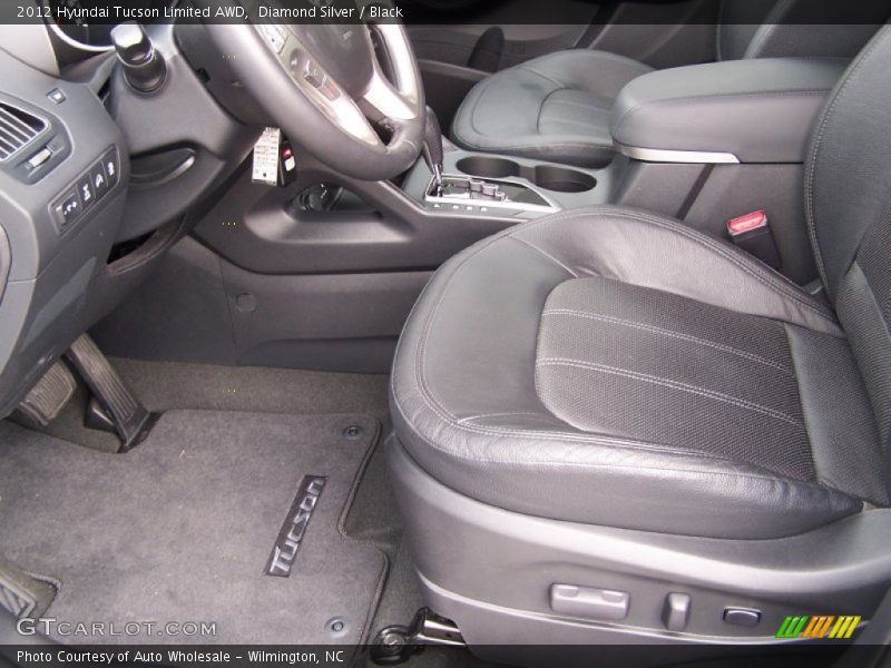 Diamond Silver / Black 2012 Hyundai Tucson Limited AWD