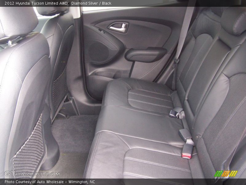Diamond Silver / Black 2012 Hyundai Tucson Limited AWD