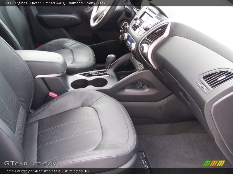 Diamond Silver / Black 2012 Hyundai Tucson Limited AWD