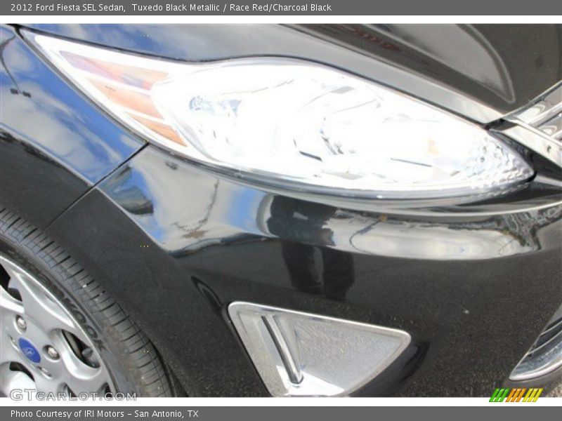Tuxedo Black Metallic / Race Red/Charcoal Black 2012 Ford Fiesta SEL Sedan