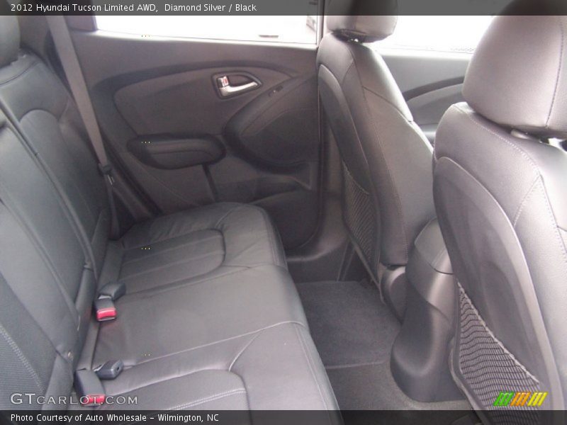 Diamond Silver / Black 2012 Hyundai Tucson Limited AWD