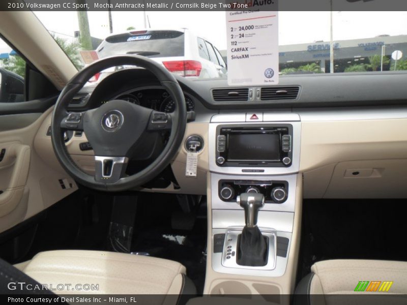 Mocha Anthracite Metallic / Cornsilk Beige Two Tone 2010 Volkswagen CC Sport