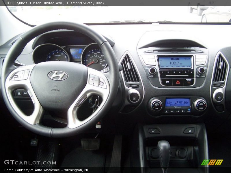 Diamond Silver / Black 2012 Hyundai Tucson Limited AWD
