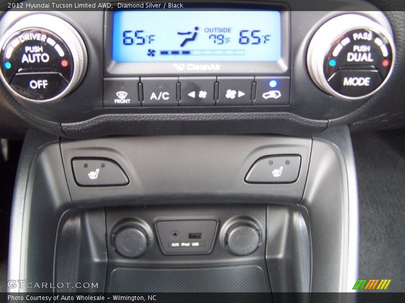 Diamond Silver / Black 2012 Hyundai Tucson Limited AWD