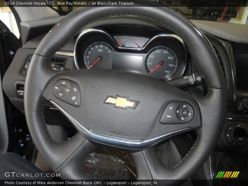 Blue Ray Metallic / Jet Black/Dark Titanium 2014 Chevrolet Impala LTZ