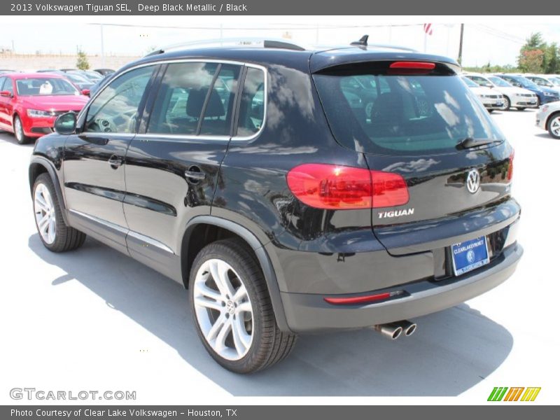 Deep Black Metallic / Black 2013 Volkswagen Tiguan SEL