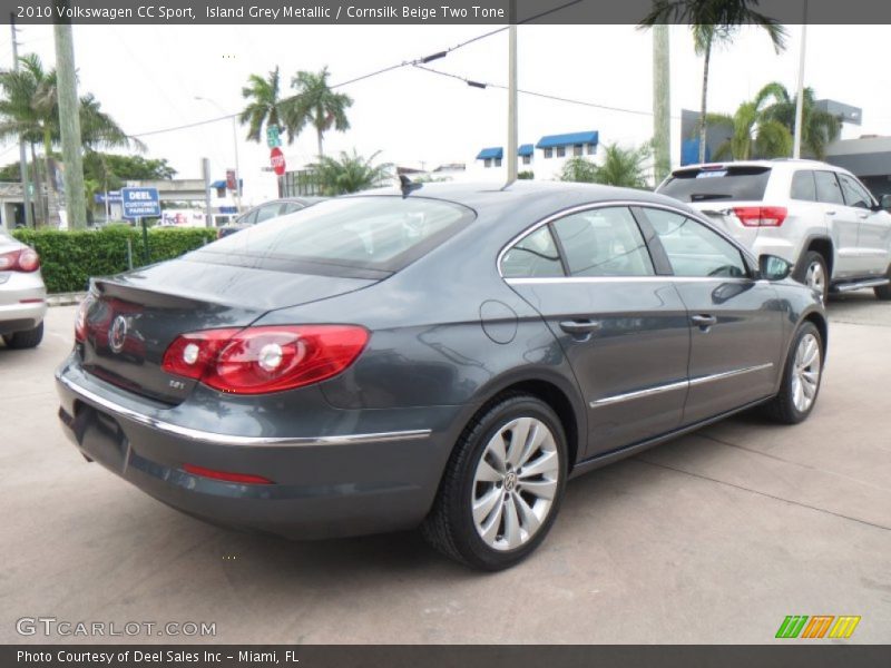 Island Grey Metallic / Cornsilk Beige Two Tone 2010 Volkswagen CC Sport