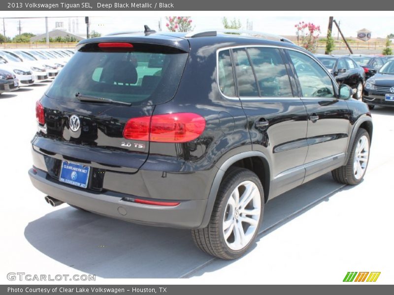 Deep Black Metallic / Black 2013 Volkswagen Tiguan SEL