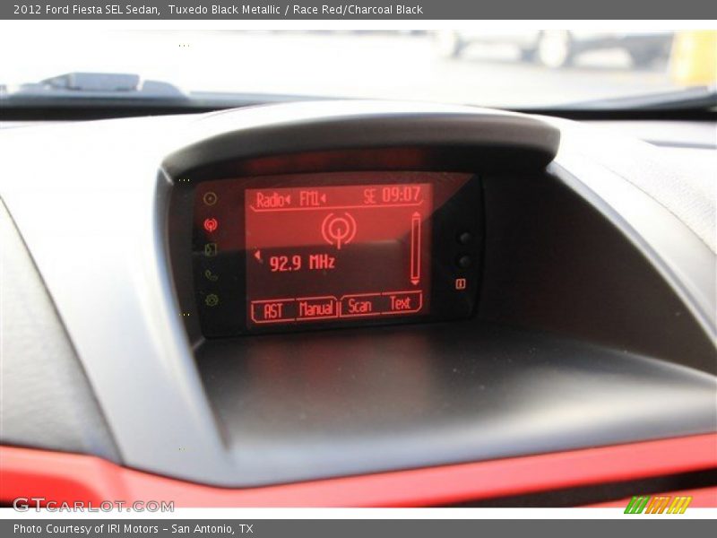 Tuxedo Black Metallic / Race Red/Charcoal Black 2012 Ford Fiesta SEL Sedan