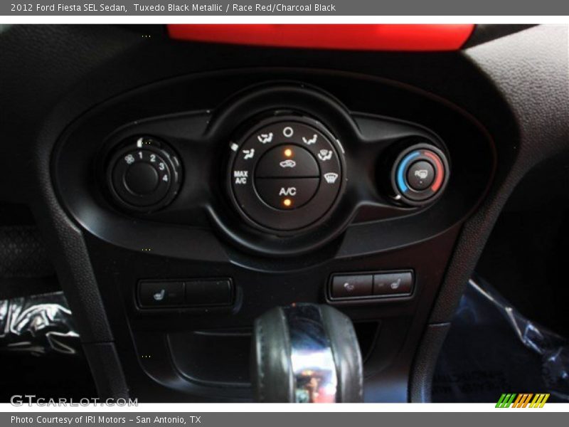 Controls of 2012 Fiesta SEL Sedan