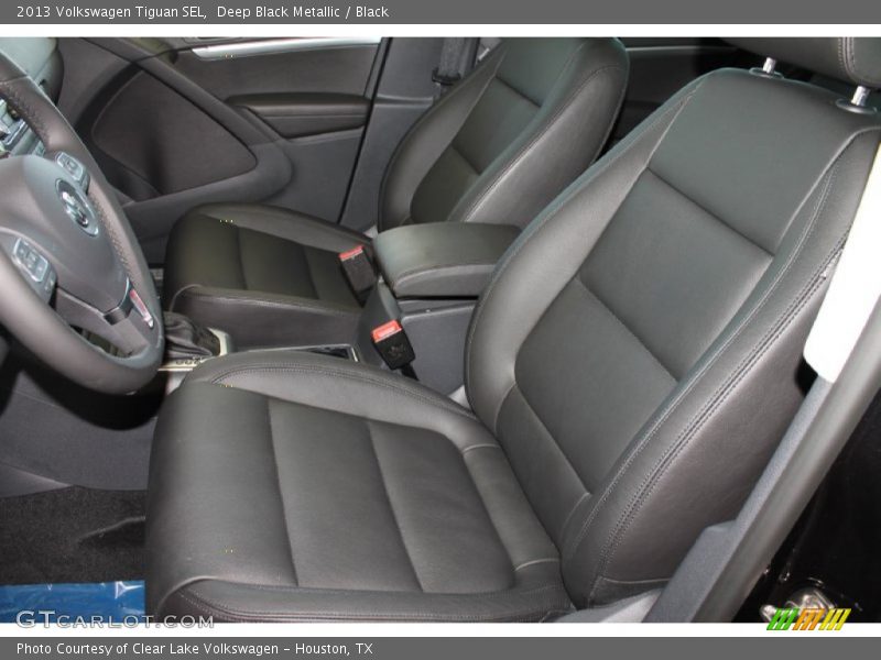 Deep Black Metallic / Black 2013 Volkswagen Tiguan SEL