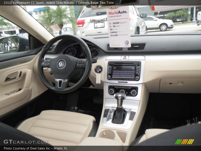 Island Grey Metallic / Cornsilk Beige Two Tone 2010 Volkswagen CC Sport