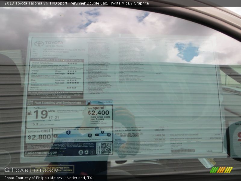 Pyrite Mica / Graphite 2013 Toyota Tacoma V6 TRD Sport Prerunner Double Cab