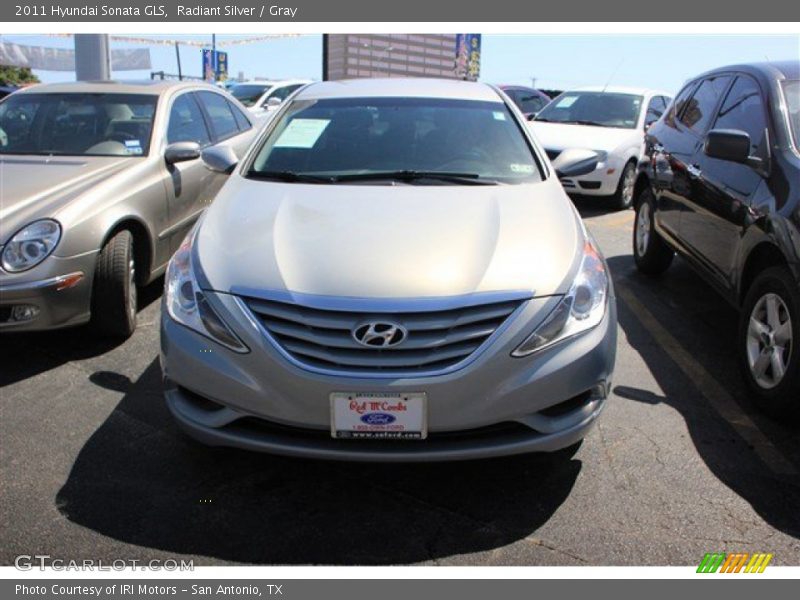 Radiant Silver / Gray 2011 Hyundai Sonata GLS