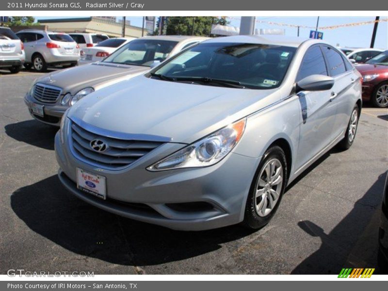 Radiant Silver / Gray 2011 Hyundai Sonata GLS