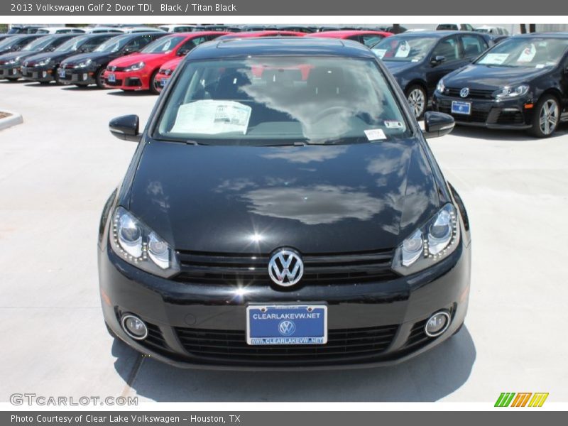 Black / Titan Black 2013 Volkswagen Golf 2 Door TDI