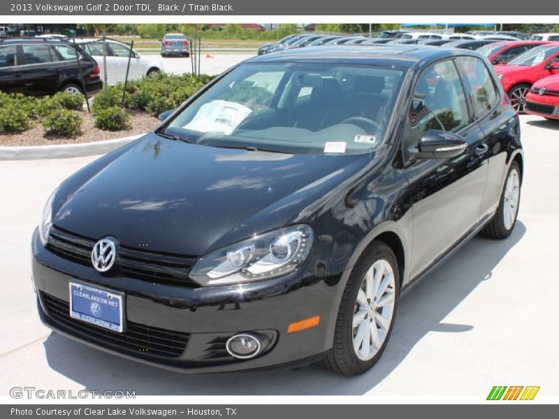 Black / Titan Black 2013 Volkswagen Golf 2 Door TDI