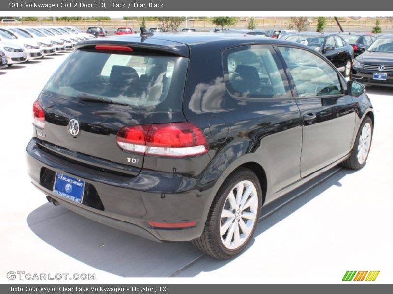 Black / Titan Black 2013 Volkswagen Golf 2 Door TDI
