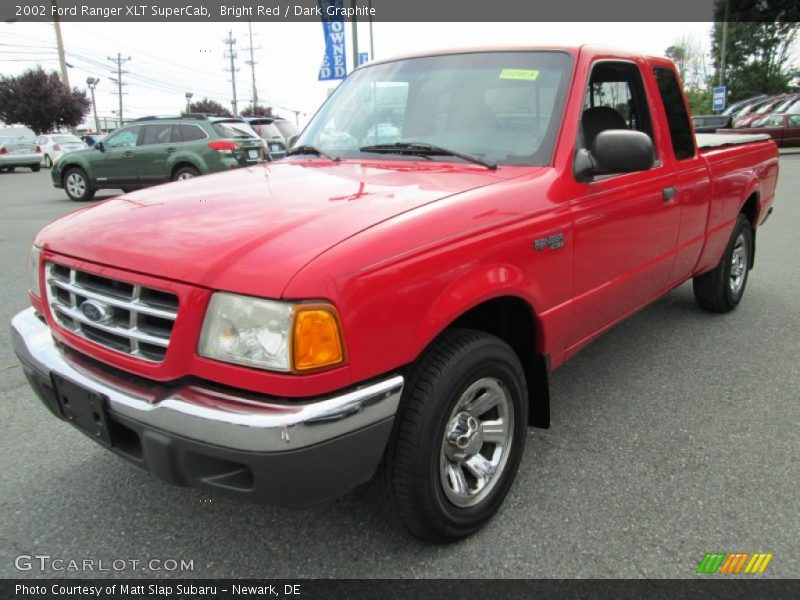 Bright Red / Dark Graphite 2002 Ford Ranger XLT SuperCab