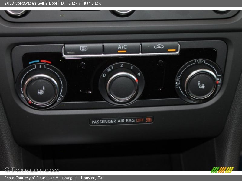 Black / Titan Black 2013 Volkswagen Golf 2 Door TDI